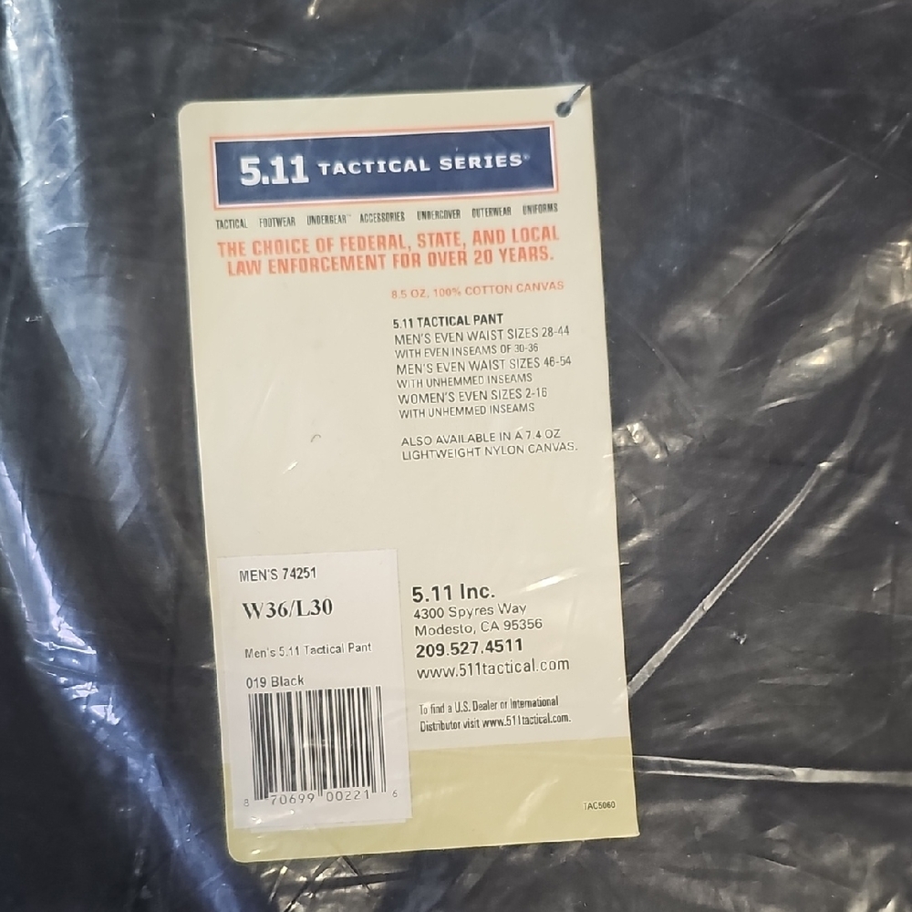 5.11 Tactical Black Men's Pants 2 Pair